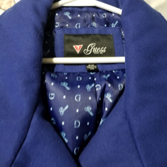 Cobalt Blue Guess Pea Coat * Like New - Picture 3 of 7